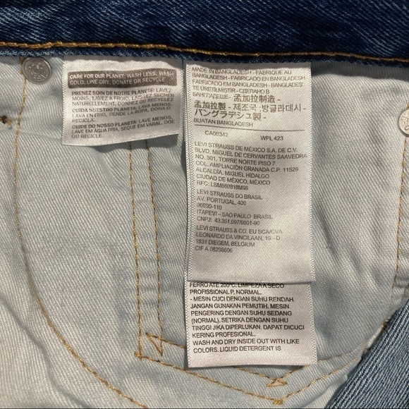 LEVI’S 505 Regular Straight  Leg 100% Cotton 12” Rise Sz 38 x 30 NWT - Picture 8 of 10